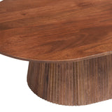 Salontafel 'Miguel' 120 cm Ovaal Mango hout Lichtbruin