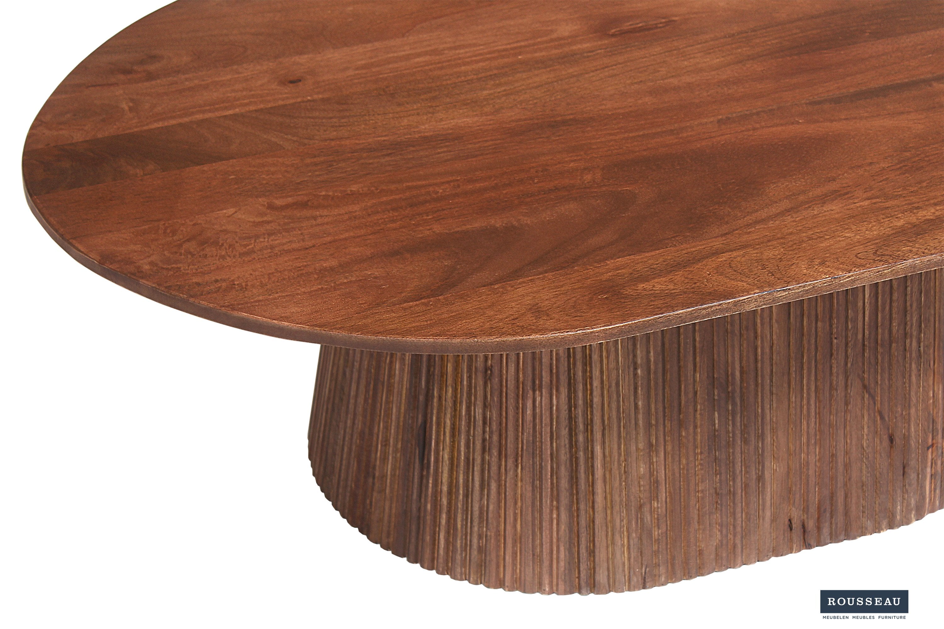 Salontafel 'Miguel' 120 cm Ovaal Mangohout Lichtbruin