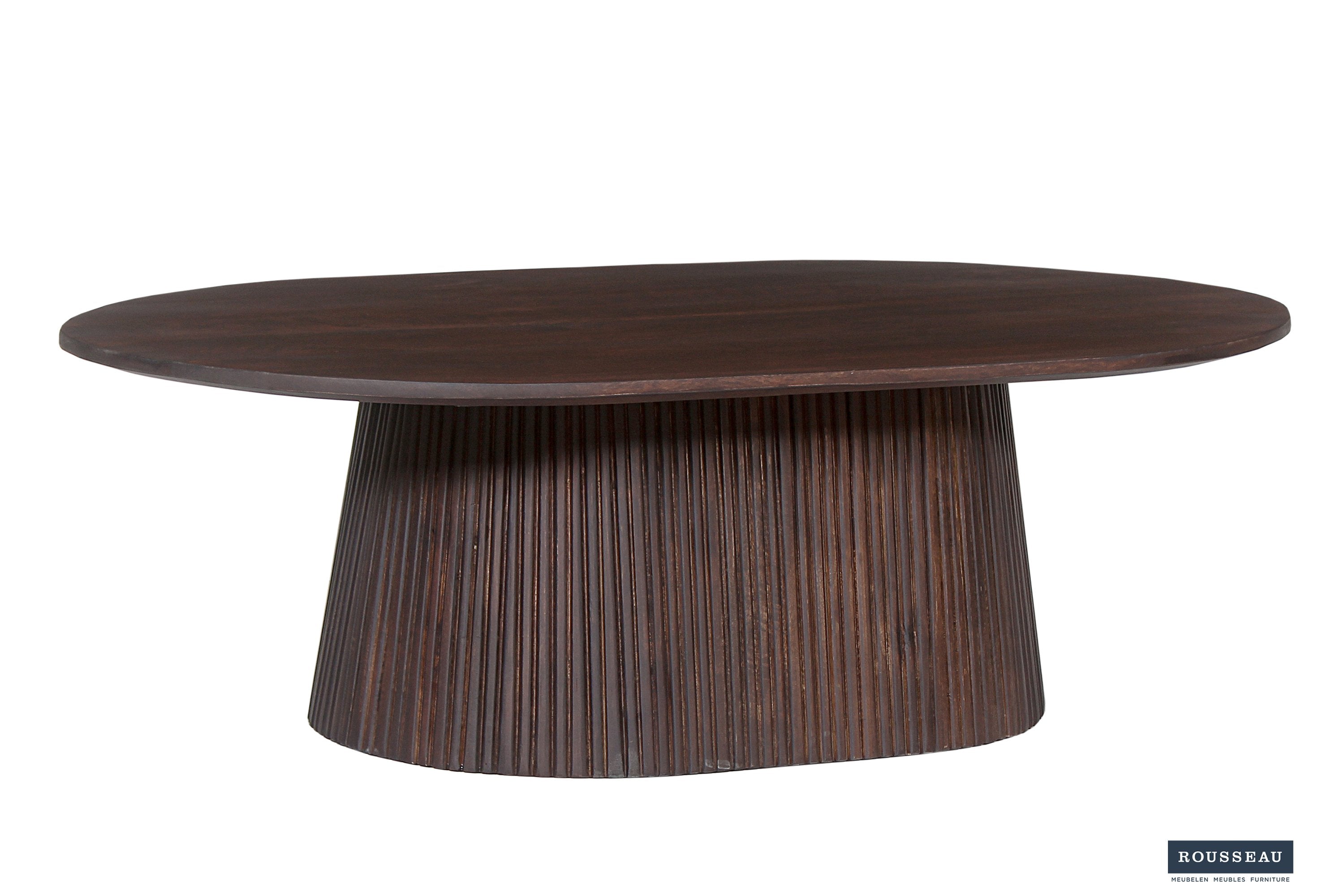 Salontafel 'Miguel' 120 cm Ovaal Mangohout Donkerbruin
