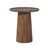 Salontafel 'Jules' 45x50 cm Rond Mango hout Lichtbruin