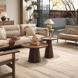 Salontafel 'Jules' 65x40 cm Rond Mango hout Lichtbruin