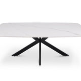 Salontafel 'Apollo' 130 cm Deens Ovaal Steen Wit