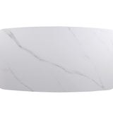 Salontafel 'Apollo' 130 cm Deens Ovaal Steen Wit