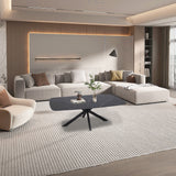 Salontafel 'Apollo' 130 cm Deens Ovaal Steen Zwart