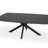 Salontafel 'Apollo' 130 cm Deens Ovaal Steen Zwart