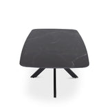 Salontafel 'Apollo' 130 cm Deens Ovaal Steen Zwart