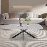 Salontafel 'Apollo' 130 cm Deens Ovaal Steen Grijs