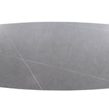 Salontafel 'Apollo' 130 cm Deens Ovaal Steen Grijs
