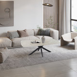 Salontafel 'Apollo' 130 cm Deens Ovaal Glanzend Steen Shakespeare Beige