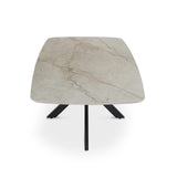 Salontafel 'Apollo' 130 cm Deens Ovaal Glanzend Steen Shakespeare Beige