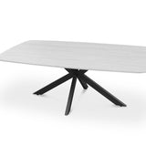 Salontafel 'Apollo' 130 cm Deens Ovaal Steen Baroque Grijs