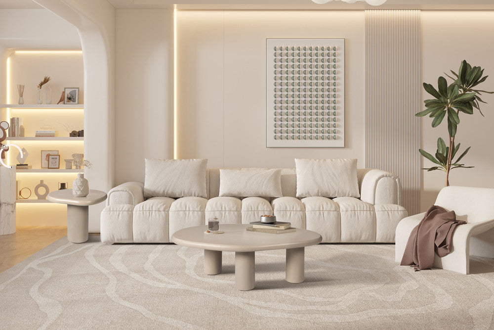 Salontafel 'Tavira' 120 cm Cementbeige