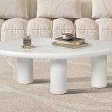 Salontafel 'Tavira' 120 cm Cement Wit