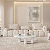 Salontafel 'Tavira' 120 cm Cement Wit