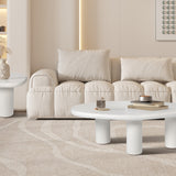 Salontafel 'Tavira' 58 cm Cement Wit