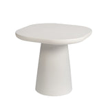 Salontafel 'Tavira' 55 cm Ovaal Cement Wit