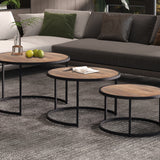 Salontafel 'Lennox' 3-delig Mangohout