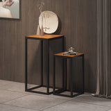 Bijzettafel 'Madeira' 2-delig Mango hout