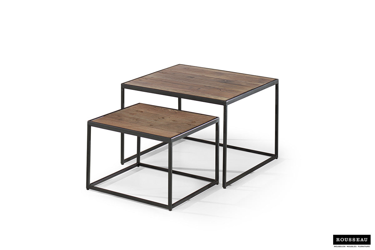 Salontafel 'Quinn' 2-delig Mangohout