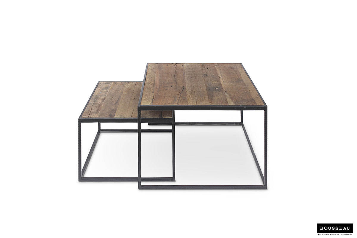 Salontafel 'Quinn' 2-delig Mangohout