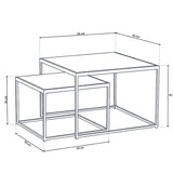 Salontafel 'Quinn' 2-delig Mango hout