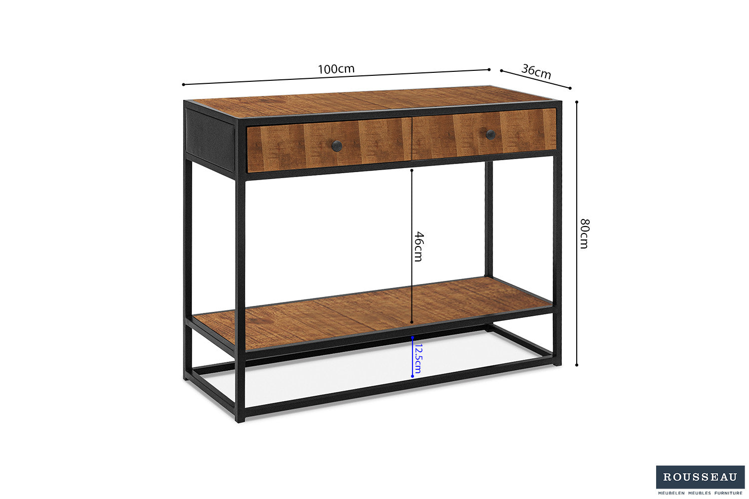 Console 'Ace' Mango hout