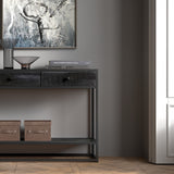 Console 'Ace' Mango hout Zwart