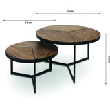 Salontafel 'Laveu' 2-delig Mango hout