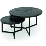 Salontafel 'Laveu' 2-delig Mango hout zwart