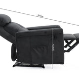 Relax 'Wuhan' manueel verstelbaar Stof Zwart