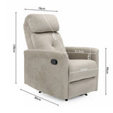 Relax 'Wuhan' manueel verstelbaar Stof Taupe