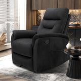 Relax 'Breda' manueel verstelbaar Stof Zwart