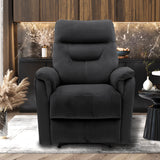 Relax 'Breda' manueel verstelbaar Stof Zwart