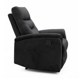 Relax 'Breda' manueel verstelbaar Stof Zwart