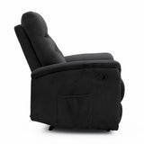 Relax 'Breda' manueel verstelbaar Stof Zwart