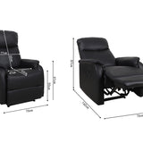 Relax 'Tokio' manueel verstelbaar PU Zwart