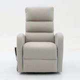 Electrische relax met lift 'Bruges' Stof Lichtgrijs