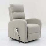 Electrische relax met lift 'Bruges' Stof Lichtgrijs