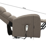 Electrische relax met lift 'Bruges' Stof Taupe