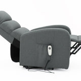 Electrische relax met lift 'Bruges' Stof Donkergrijs