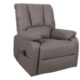 Electrische Relax met lift 'Osaka' PU Taupe
