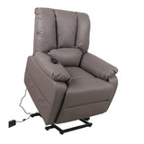 Electrische Relax met lift 'Osaka' PU Taupe
