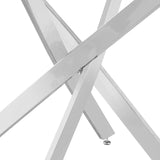 Tafel 'Lasi' 120 cm Rond Glas, Poten Chroom