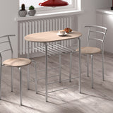 Tafelset 'Adam' Grijs metaal Decor sonoma