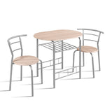 Tafelset 'Adam' Grijs metaal Decor sonoma