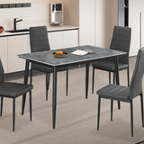 Tafel 'Kenzo' 120 cm Rechthoekig Steen Grijs