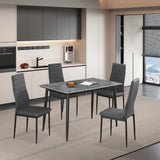 Tafel 'Kenzo' 120 cm Rechthoekig Steen Grijs