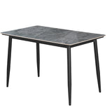 Tafel 'Kenzo' 120 cm Rechthoekig Steen Grijs