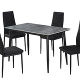 Tafel 'Kenzo' 120 cm Rechthoekig Steen Grijs