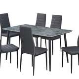 Tafel 'Kenzo' 140 cm Rechthoekig Steen Grijs